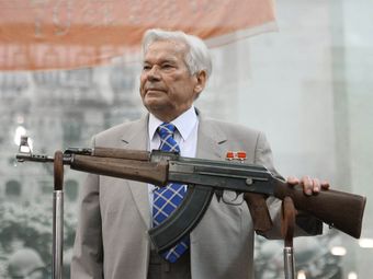 Countries where the AK-47 Kalashnikov assault rifle is a symbol of the state