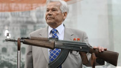 Countries where the AK-47 Kalashnikov assault rifle is a symbol of the state